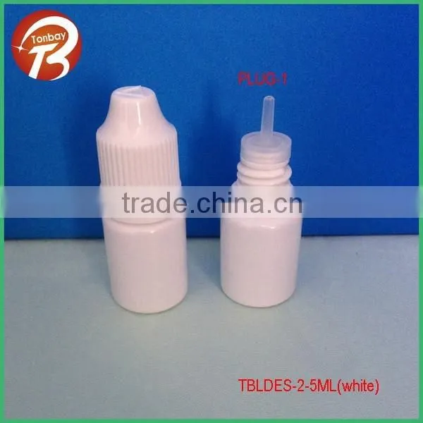 5ml White Plastic Dropper Bottle With Child Resistant Cap&needle Long Thin Tips photo-2