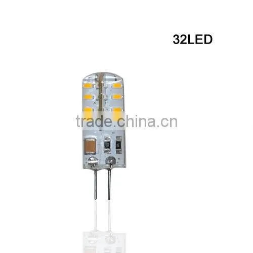 SMD 3014 G4 3W 4W 5W 6W LED Crystal Lamp Light DC 12V / AC 220V Silicone Body LED Bulb Chandelier 24LED,32LED,48LED,64LEDs10pcs photo-3