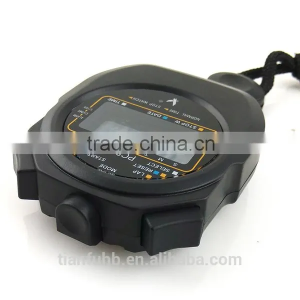 LCD Chronograph Digital Sport Stopwatch Handheld Timer Stopwatch With Strap photo-5