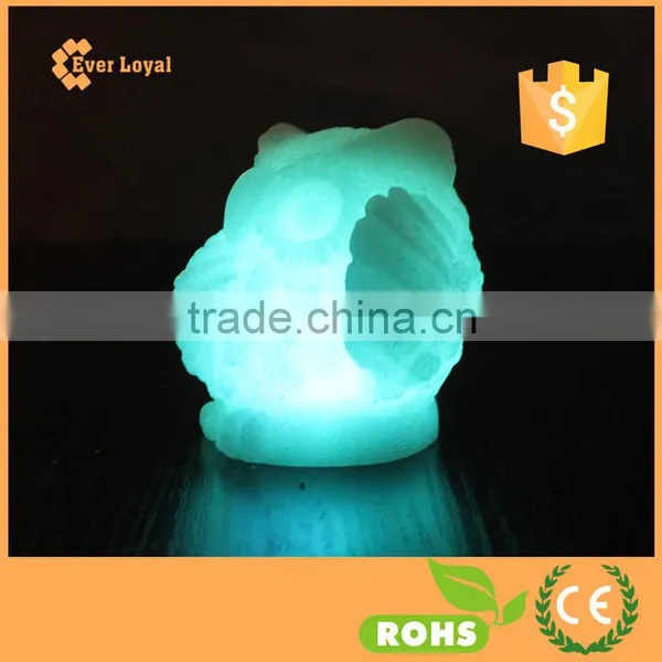 Owl Animal Shaped Lights Automaic Multi-color Changing LED Candle Realistic Wax photo-2
