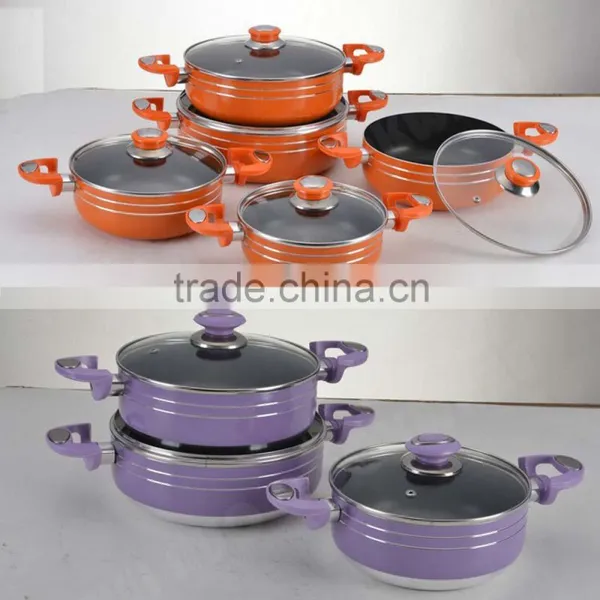 Aluminum Pressed Non-stick Casserole/stockpot/pot With Ceramic Coating photo-4