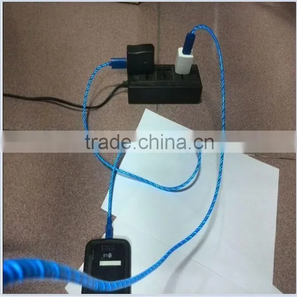 Newest Flowing Led el Glow Micro Usb Charger Cable for Mobile photo-6