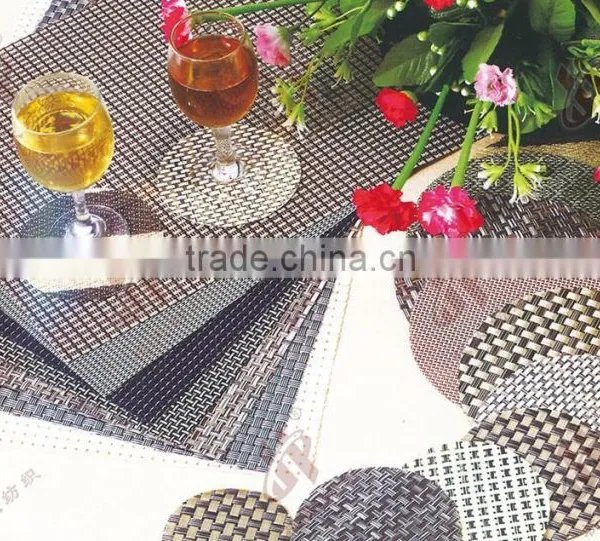 ECO-friendly Dining Table Use PVC Plate Mats for Western