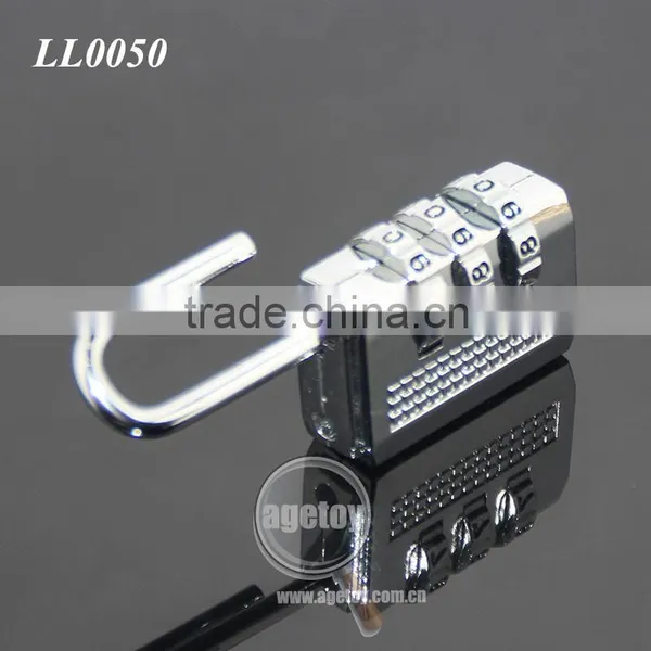 New Travel 3 Digit Code Safe Combination Zinc Alloy Metal Padlock Suitcase Travel Luggage Password Digital Lock photo-2