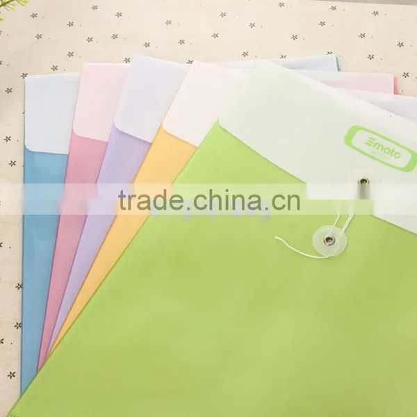 2015 Waterproof Factory Pvc File Bag, Documents Pouch