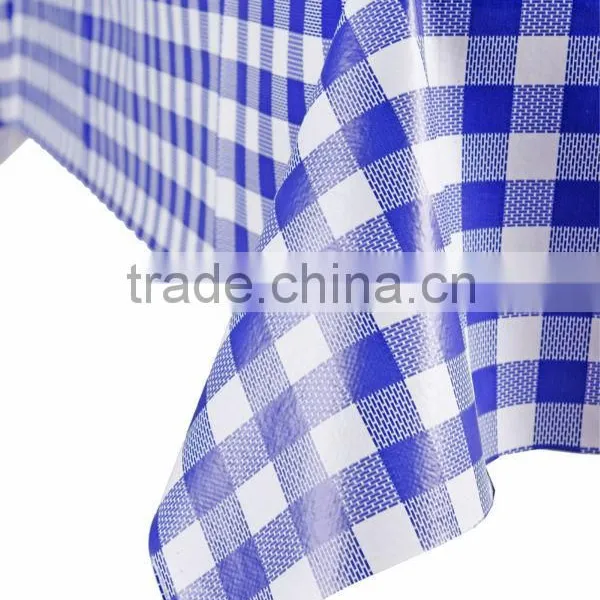 Different Backing Flannel Tablecloth/ PVC With Non-woven Tablecloth photo-5