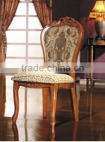 Antique Carved Chairs Armchair Solidwood Carved Chair With Fabric photo-4