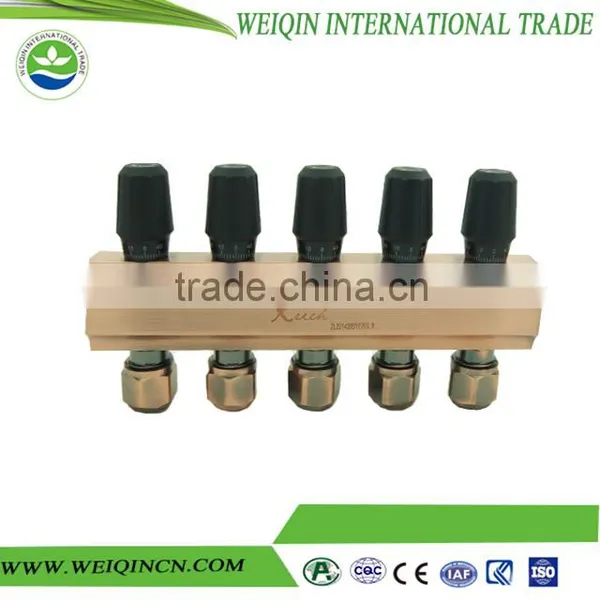 Floor Heating Manifold With Automatic Thermostatic Valve Digital Manifold Gauge DN25 or 32 in Low Price photo-3
