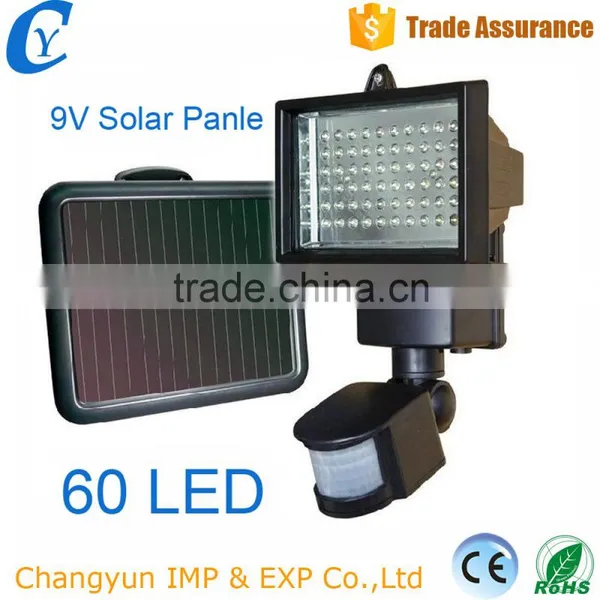 Garden Spotlights Light Solar Motion Sensor Security Light 30W 60LED Solar Led Flood Lighting Supplier's Choice