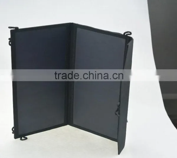 2016 Outdoor Fittings 12W 2Pcs Portable Foldable Solar Charger With 23-24% Solar Conversion Rate photo-6