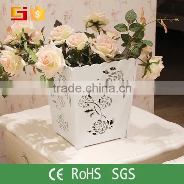 Artificial New Designed Morden Indoor Wood Flower Pot From China Direct Manufacturer Wholesale Price Quality Choice photo-5