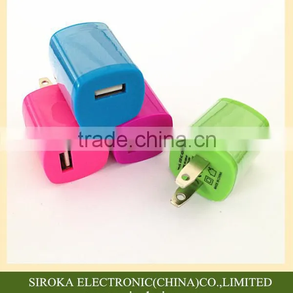 Universal Single Port US Plug USB Home Power Adapter With 5V 1A AC Adapter Charger for Mobile Phones photo-2