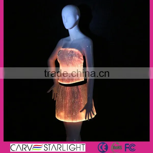 2016 New Products Luminous Strapless Top and Mini Skirts Sets photo-6