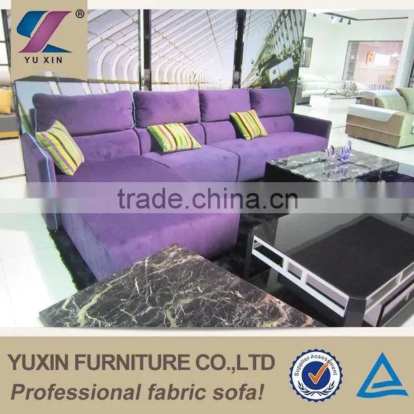 Purple Sectional Comfy Good Living Global Furniture photo-3