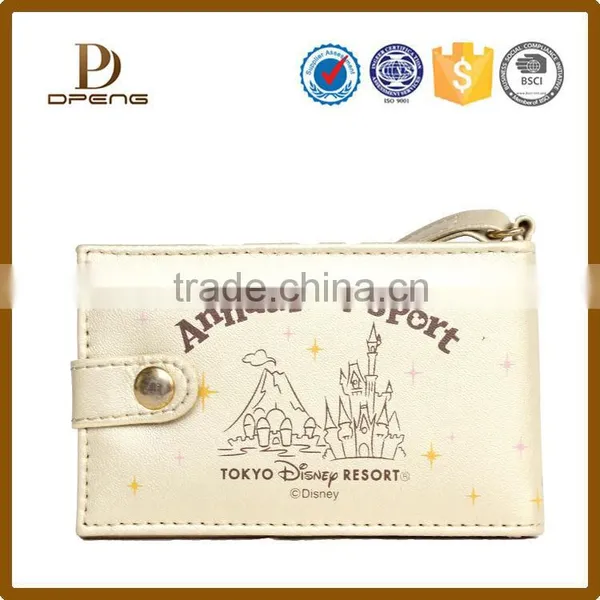 Cartoon Image Printed Latest Design Ladeis Custom Leather Purse With Strap photo-6