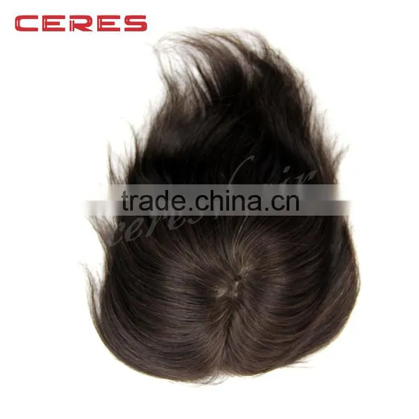Cheap Indian Remy Human Hair Toupee / Wig for Men photo-4
