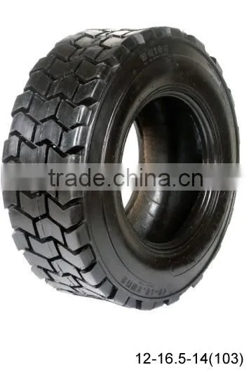 industrial skid steer tire 10-16.5 12-16.5 12ply tl bias fork lift tire