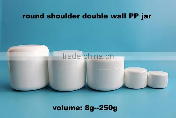 Plastic Manufacturing Jars Cosmetics, White Cream PP Jars With Lids photo-4