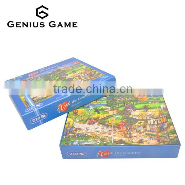 Custom Mini Cardboard 15X15 225pcs Puzzle Jigsaw