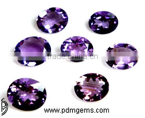 Amethyst Oval Shape Faceted Color Semi Precious Gemstone Wholesale photo-2
