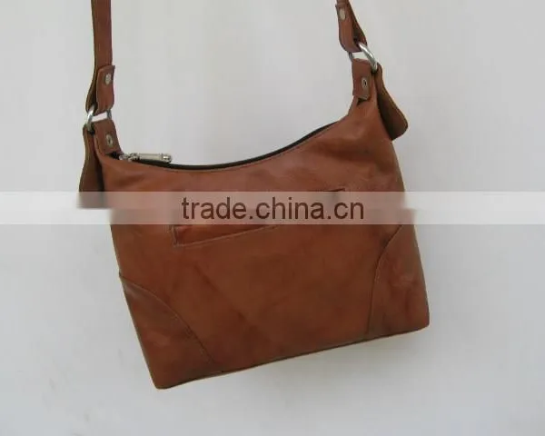 Vegetable Tanned Leather Small Hobo Bag photo-3