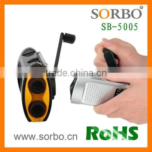 Home Portable am fm Radio, am fm Portable Radio Dynamo Hand Cranking photo-5