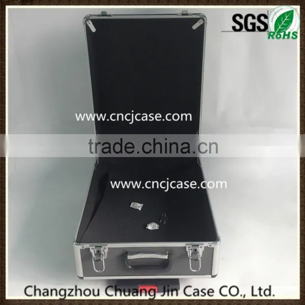 Gray ABS Aluminum Trolley Case With Line Fabric With 6 Years Production Experience photo-6