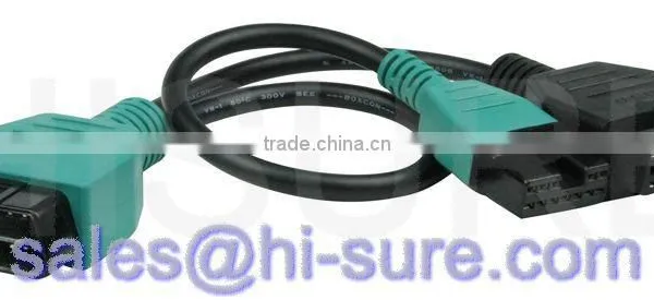 OBD2 Female cable to 12P+16P cable for Mitsubishi