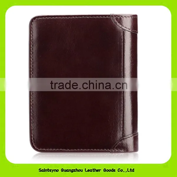 16411 Customized Logo Genuine Leather Men Wallet photo-6