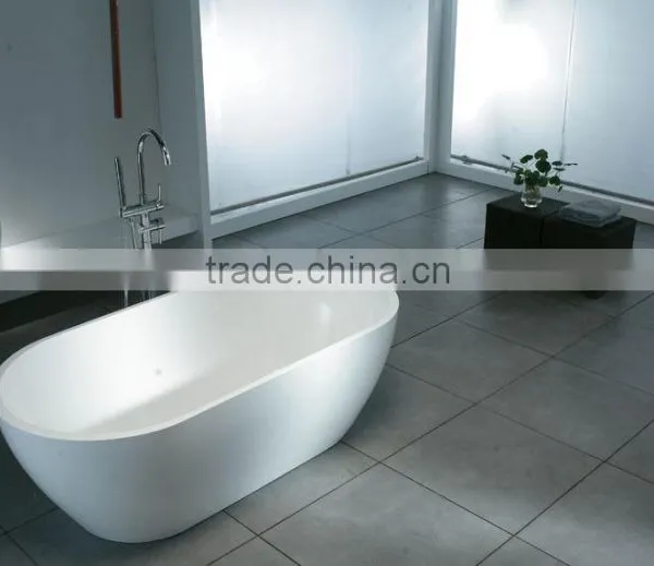 CUPC Certification Freestanding Artificial Stone Solid Surface Bathtub,artificial Stone Freestanding Bath Tub photo-6