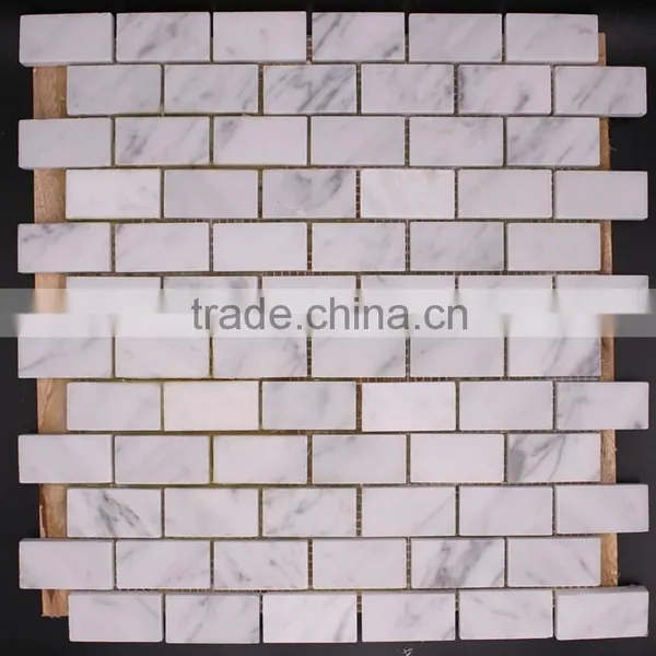 Carrara White Marble Cheap Mosaic Tiles photo-3