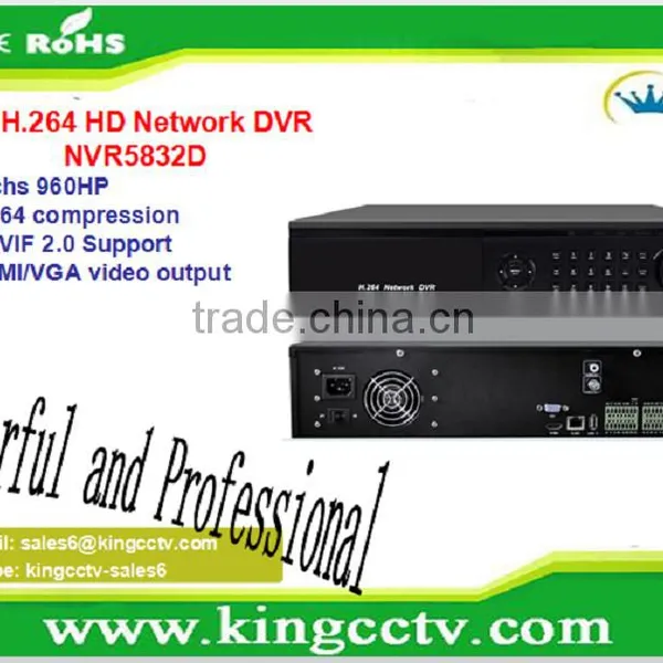 960H 32CH H.264 HDMI Network DVR With 2U Case Support 8*4T HDD NVR5832D photo-1