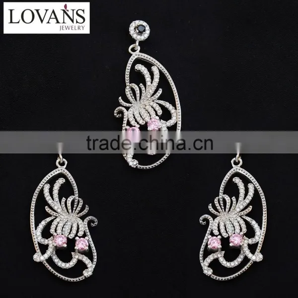 Manufacturers In China Imitation Jewelry Set Sterling Silver Guangzhou Wholesale Market TZ-0194 photo-2