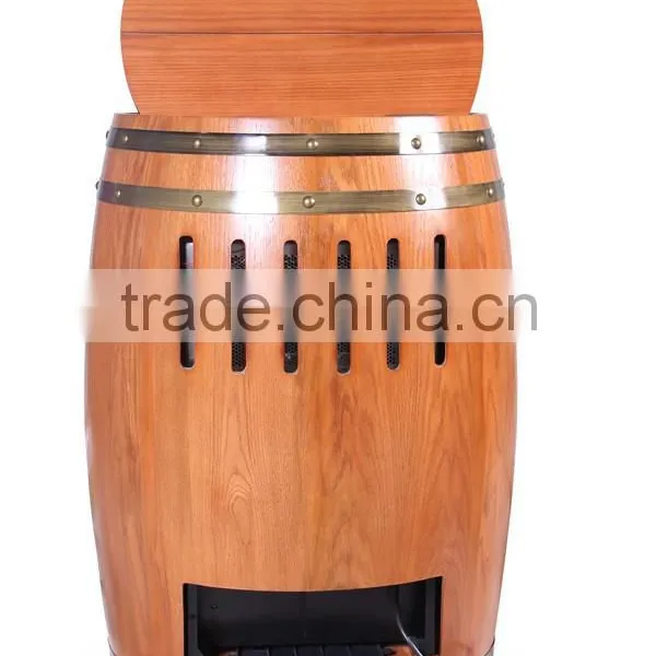 Wood Wine Cooler Cabinet Unique Barrel Wine Coolers for Restaurant photo-3