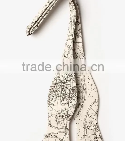 2016 Custom Design Fashion Printed Self-tie Silk Bow Ties photo-2
