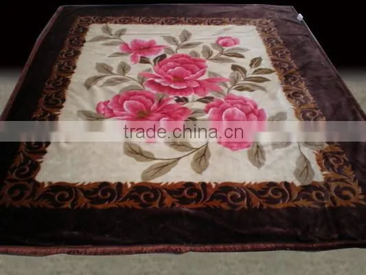 100% Polyester Wholesale Thermal Protection Container Home Mink Korea China Supplier Sheep Fleece Blanket photo-2