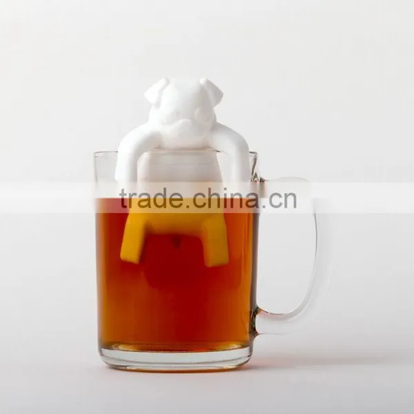Novelty Design Pug in a Mug Silicone Tea Infuser Dog Shape Tea Infusers