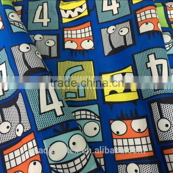 Cute Cartoon Print Taffeta Fabric for Children Umbrella Tent Raincoat