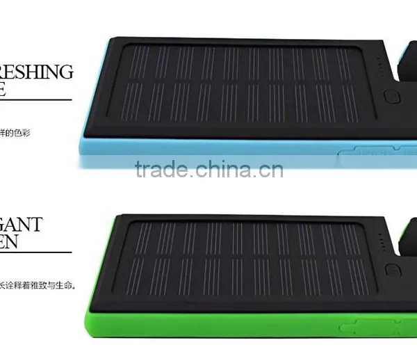2016 Hot Selling High Capacity Portable Solar Power Bank/Smart Phone 8000mah Solar Power Bank photo-4