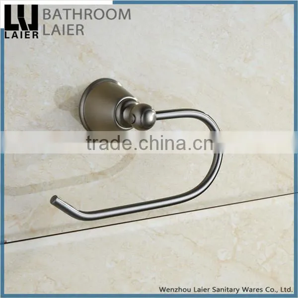 Contemporary Factory Supplier Zinc Alloy Brush Nicked Bathroom Sanitary Items Wall Mounted Toilet Paper Holder photo-2