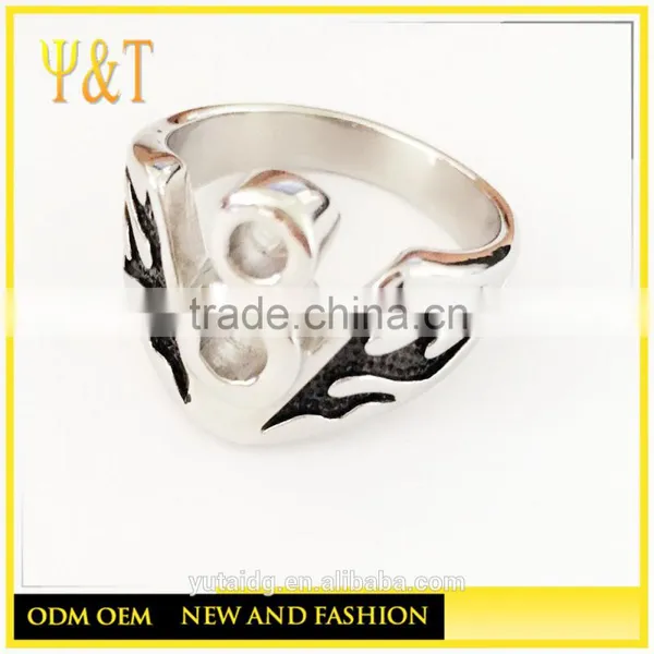 Jingli Jewerly Punk Style Flame Infinity Symbol Biker Rings, Jewlery Infinity Rings (HF-065) photo-2