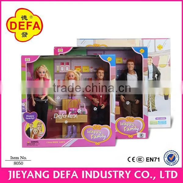Happy Family Beautiful Jointed Girl Dolls 4 Inch and 11.5 Inch Small Plastic Toy Figures Custom Dolls House Furniture photo-6