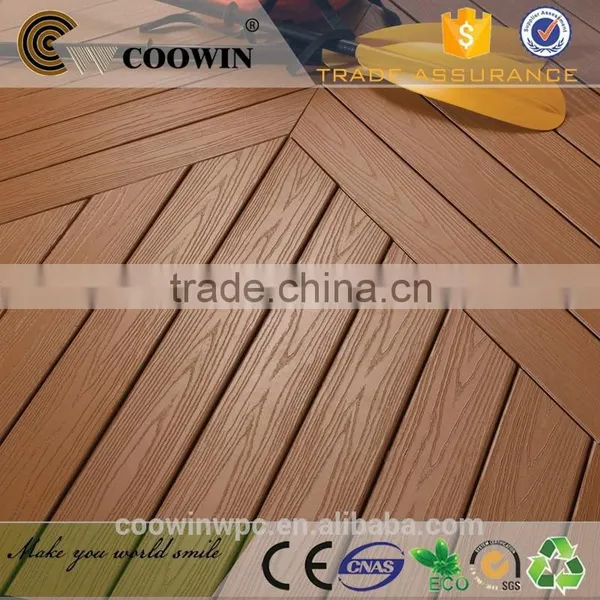 Decorative Grey Solid Artificial Indoors Interior Outdoor Wooden Flooring photo-4