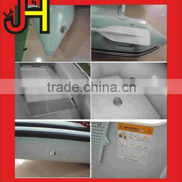 Grey Plywood Floor Inflatable Boat for Sale photo-4