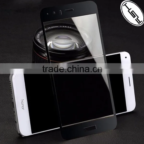 HUYSHE Anti-fingerprint Tempered 2.5D Full Cover Glass Screen Protector for Huawei Honor 8 photo-4