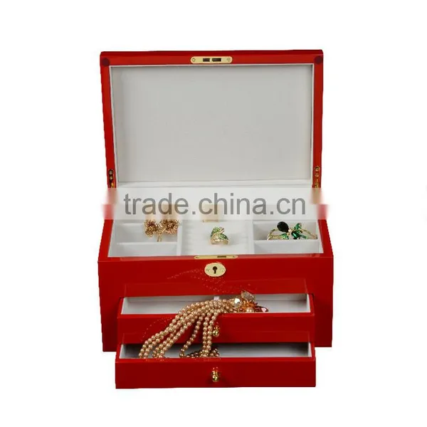 Chinese Factories Wholesale Custom Luxurious Wooden Jewelry Box, Draw Out Makeup Box photo-2