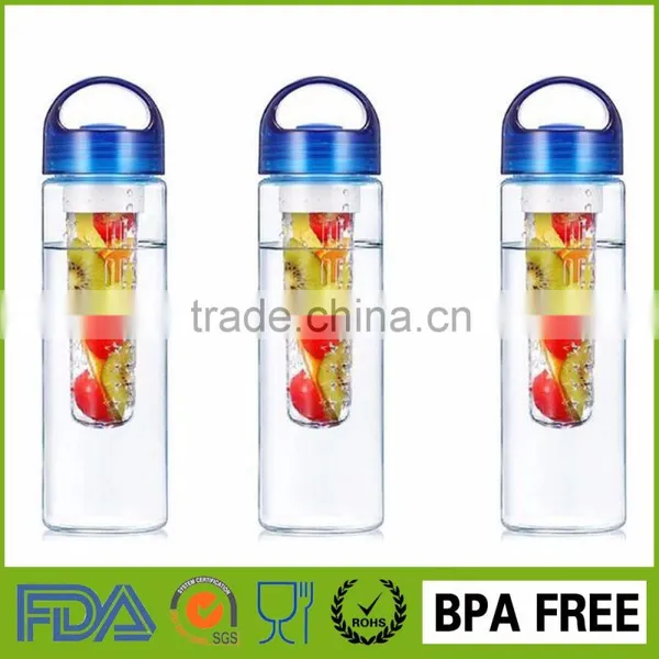 Clear Plastic Water Bottles Bpa Free Water Bottle Wholesale Fruit Infuser photo-3
