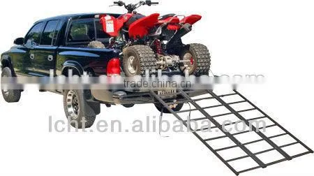 Tri-Fold Folding Motorcycle ATV Loading Ramp Snowmobile Lawn Trailer photo-2