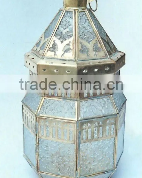 Antique Brass Candle Holder Lantern