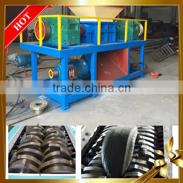 Philippines Twin Shaft 37kw Waste Tin Can Shredding Machine Small Model photo-5
